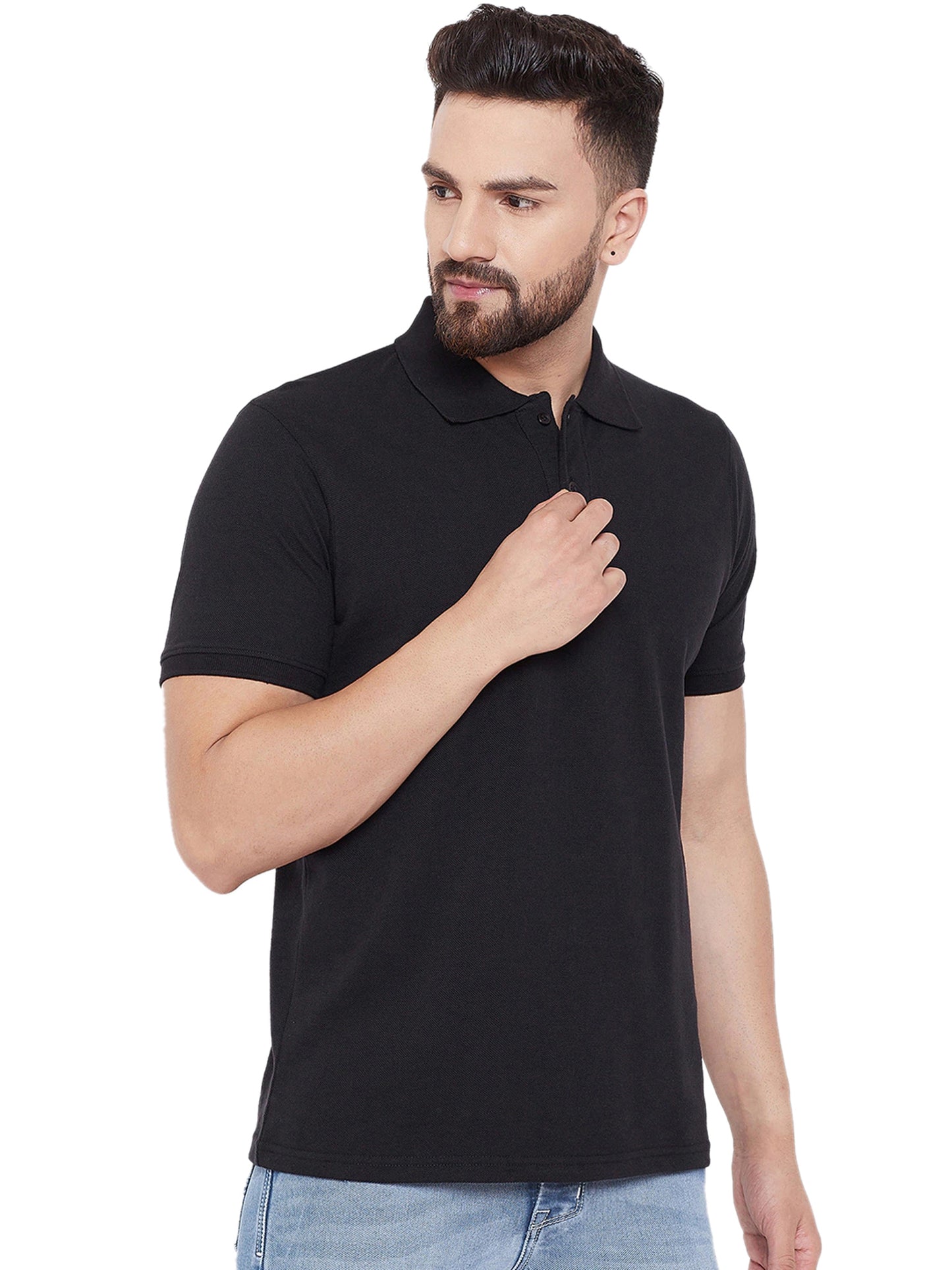Ketex Cotton Blend Half Sleeves Polo Tshirt (Pack of 4)