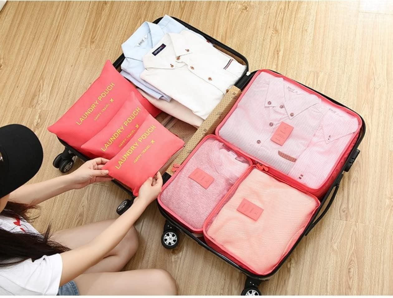 Set of 6 Packing Cube Set for Travel