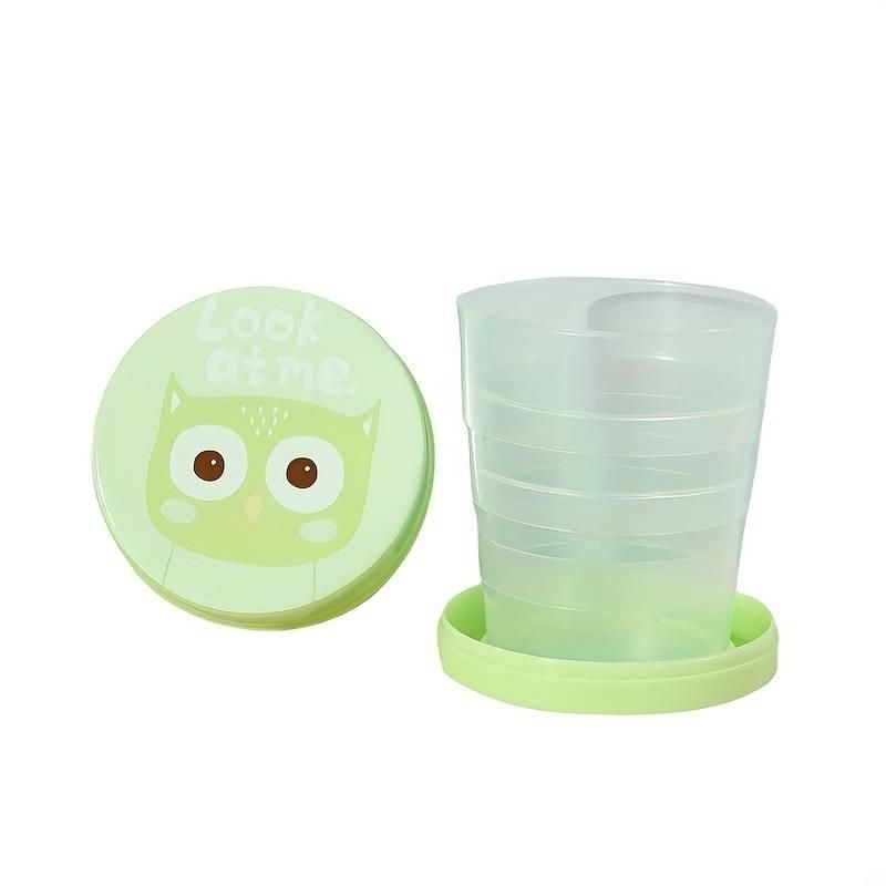Portable Plastic Telescopic Folding Cup for Outdoor Travel, Camping and Picnic(Pack of 2)