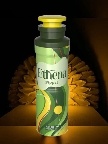 Ethena Alcohool Free DeoDorant Spray 200ml Aza 9ml Pure Perfume (Pack of 3)