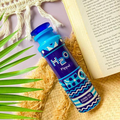 H2O Alcohol Free DeoDorant Spray 200ml Omaar 9ml Pure Perfume (Pack of 2)