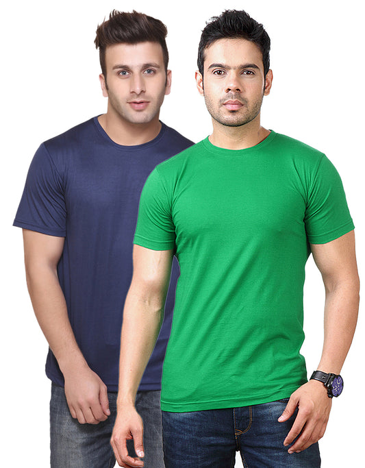 Ketex Round Neck Men's Polyester Blend Dri Fit T-Shirts (Pack of 2)