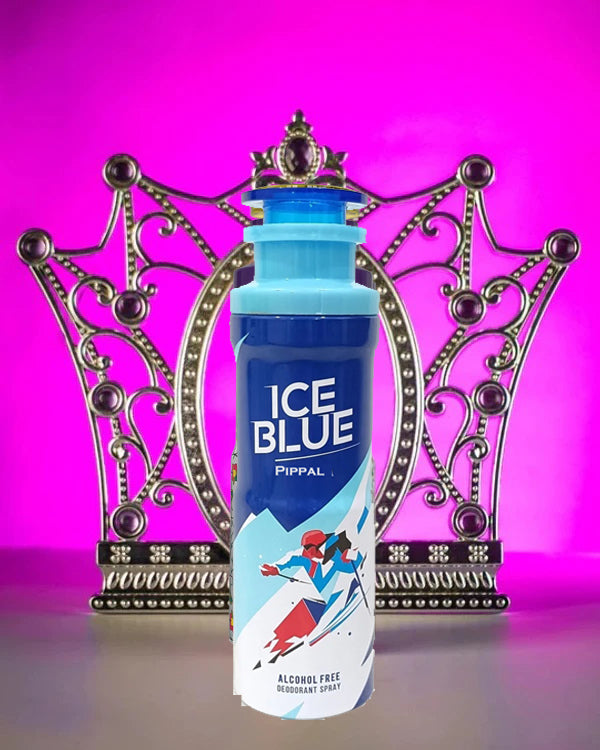 Ice Blue Alcohool Free DeoDorant Spray 200ml kareem 9ml Pure Perfume (Pack of 3)
