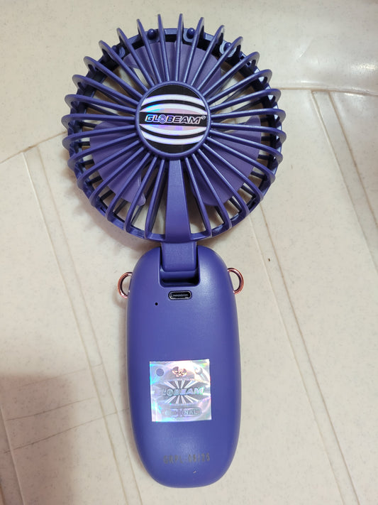 Globeam rechargable handy fan